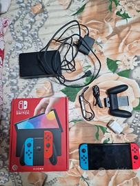  Switch OLED Neon (Blu/Rosso) + Accessori Original