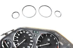 CERCHI CROMATI QUADRO STRUMENTI BMW E30 LOOK M3
