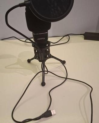 2 microfoni USB con filtro pop