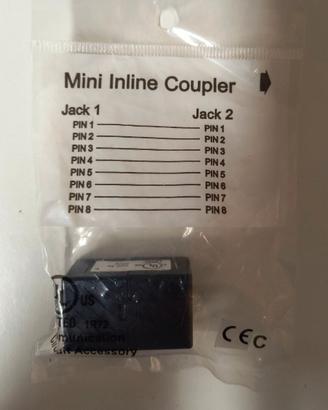 Accoppiatore cavi Ethernet Mini Inline Coupler