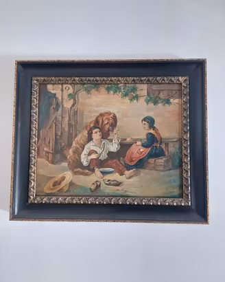 Coppia di quadri olio su tela