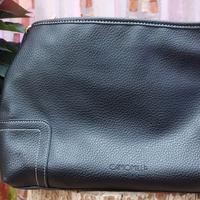 borsa Camomilla tracolla regolabile ecopelle nera