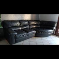 Divano in vera poltrone sofà 2,80 x 90