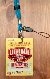LIGABUE PORTAPASS TOUR 2006 + PASS CAMPOVOLO 2011