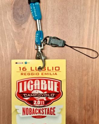 LIGABUE PORTAPASS TOUR 2006 + PASS CAMPOVOLO 2011