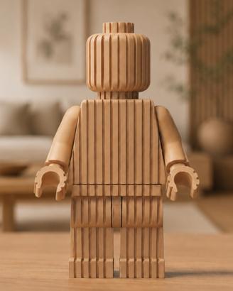 Riproduzione omino lego stampatonin 3d