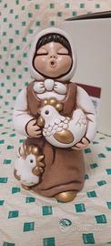 DONNA CON GALLINE - PRESEPE GIUBILEO THUN (GRANDE)