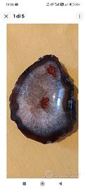 Portacenere in geode di agata