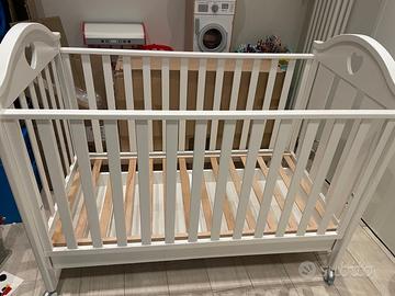 Lettino Erbesi Dolce bianco + Materasso