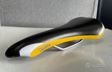 Sella Bici X-Lite Nera-Grigia-Gialla