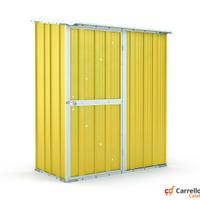 Casetta box giardino in Acciaio 155x100cm giallo