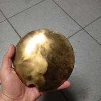 pendolo in ottone tondo da 16cm per orologio epoca