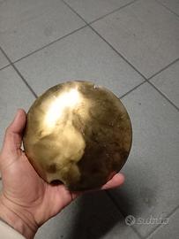 pendolo in ottone tondo da 16cm per orologio epoca