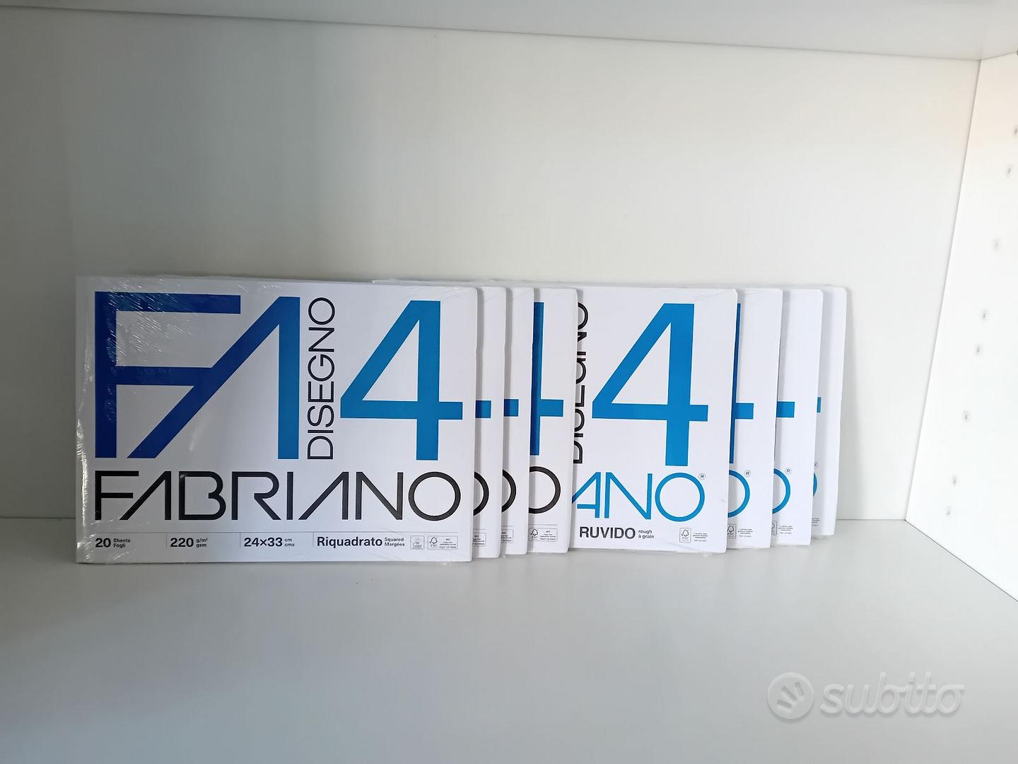 Fabriano F4 Album Da Disegno - Set Da 2 Blocchi, 24x33 Cm, Carta Liscia 220 G/m², 20 Fogli Cadauno - Foto 7