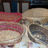 Cesti in vimini e ramino