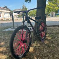 Cube trasformata in wheelie bike