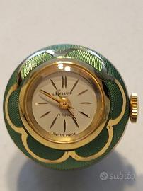 Orologio ciondolo Mirval placcato oro 24 carati