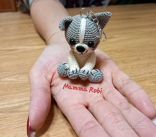 portachiavi gattino amigurumi 