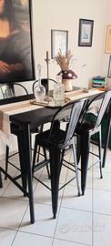Tavolo bancone IKEA con 4 sgabelli