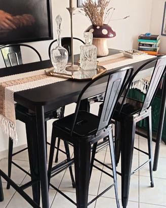 Tavolo bancone IKEA con 4 sgabelli