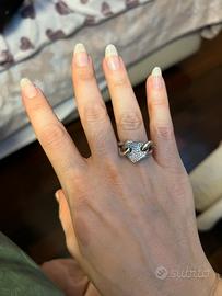Anello cuore oro 18k