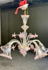 Lampadario di Murano 5 luci