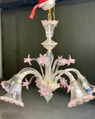 Lampadario di Murano 5 luci