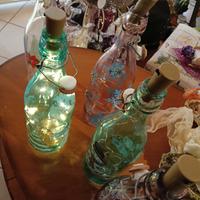 bottiglie/lanterne decoro Natalizio