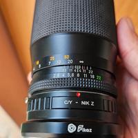 Obiettivo Carl Zeis 135 f2.8 manuale per Mirrorles