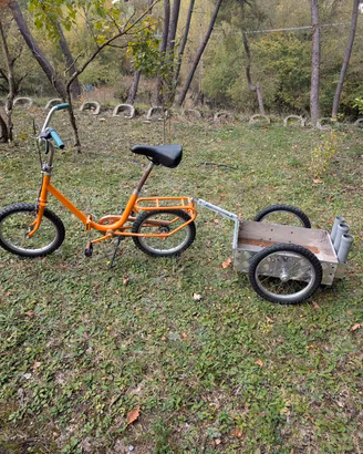 Bici più carrello pieghevole 