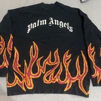 Felpa “Palm Angels” dye graffiti flames