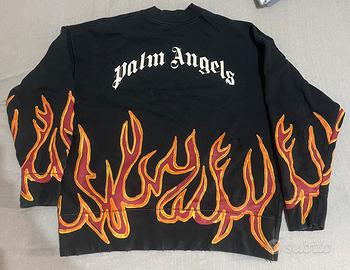 Felpa “Palm Angels” dye graffiti flames