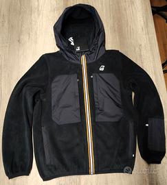 felpa giacca K-Way Samson 4.0 Orsetto Black NUOVA