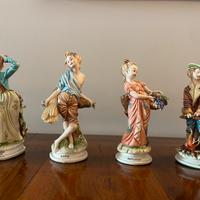 Statuette 4 Stagioni Capodimonte Tiziano Galli