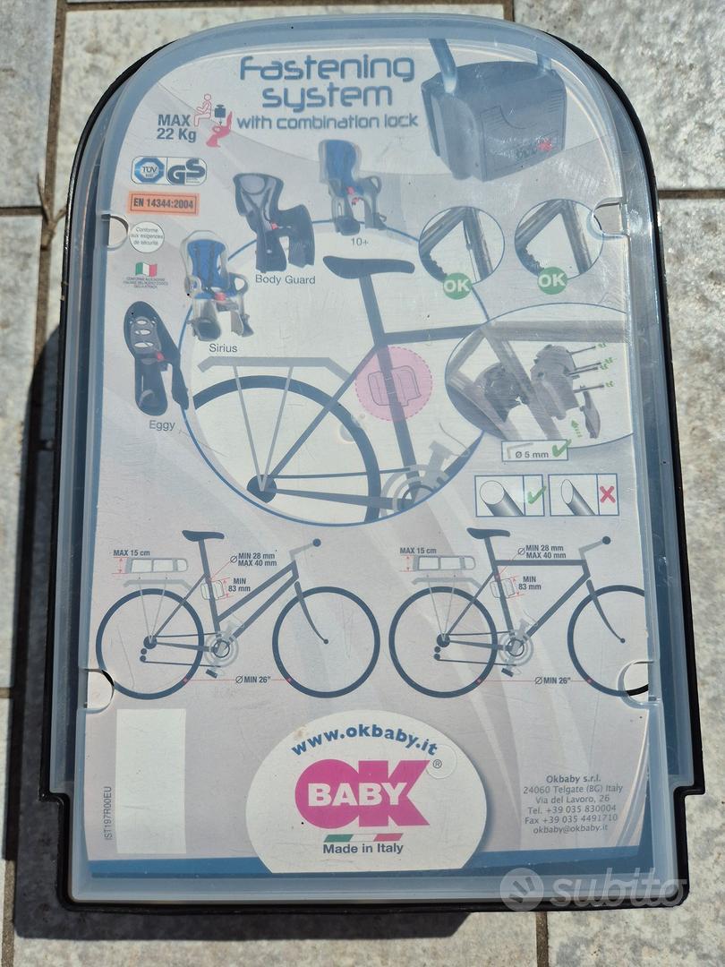 OKBABY Seggiolino Bicicletta Posteriore - Per Bambini Fino A 22kg, Reclinabile E Regolabile - Foto 12