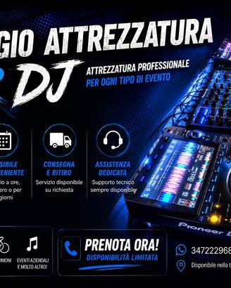 Noleggio attrezzatura per eventi
