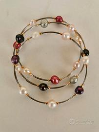 Braccialetti perle e oro