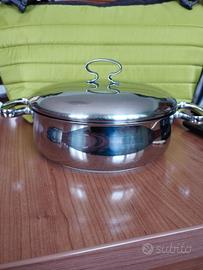 casseruola sambonet acciaio inox 18/10