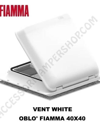 OBLO' VENT WHITE 40x40 FIAMMA CON CUPOLA BIANCA