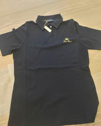 Polo Loro Piana Blu Scuro Tg 42 Manica Corta