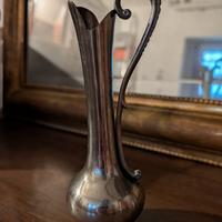 Vaso in peltro con manico 18 cm.