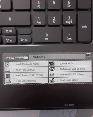 Acer aspire per pezzi ricambio