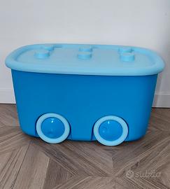 Scatola per giochi con ruote da 46 litri