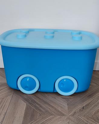 Scatola per giochi con ruote da 46 litri