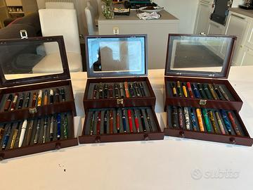 60 penne stilografiche con espositori