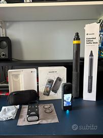 Insta 360 x4 + bastone insta360 3m + accessori