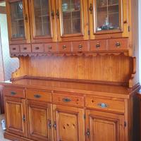 Credenza con alzata DEL TONGO in legno massello