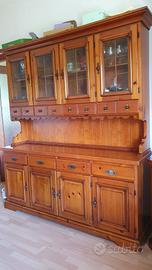 Credenza con alzata DEL TONGO in legno massello