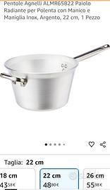 Paiolo radiante per polenta Agnelli 