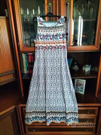 vestito in maglina fantasia floreale taglia M 